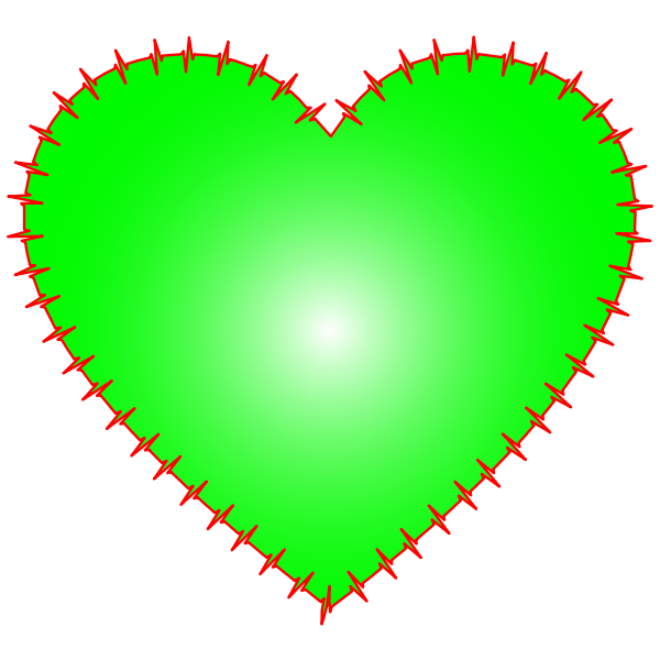 Heart EKG Rhythm Green