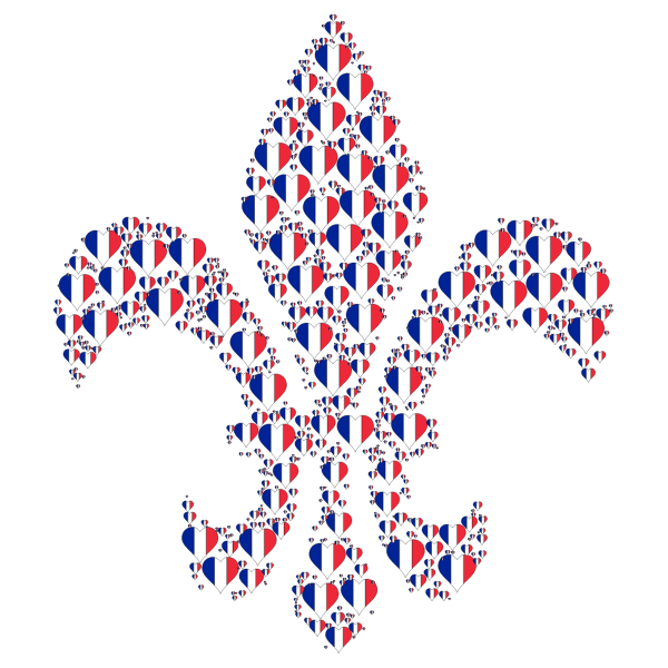 Heart France Fleur De Lis