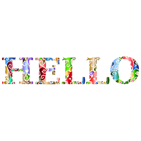 Hello Typography No Background