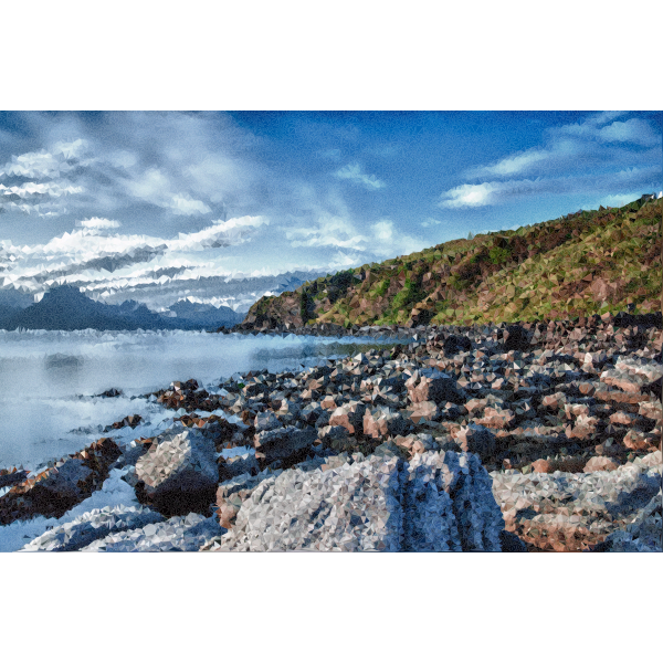 High Poly Coastal Landscape