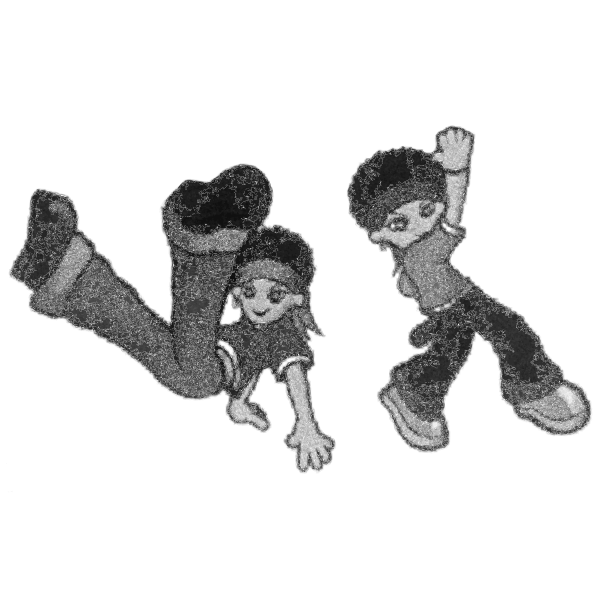 Hip Hop kids dancing vector image