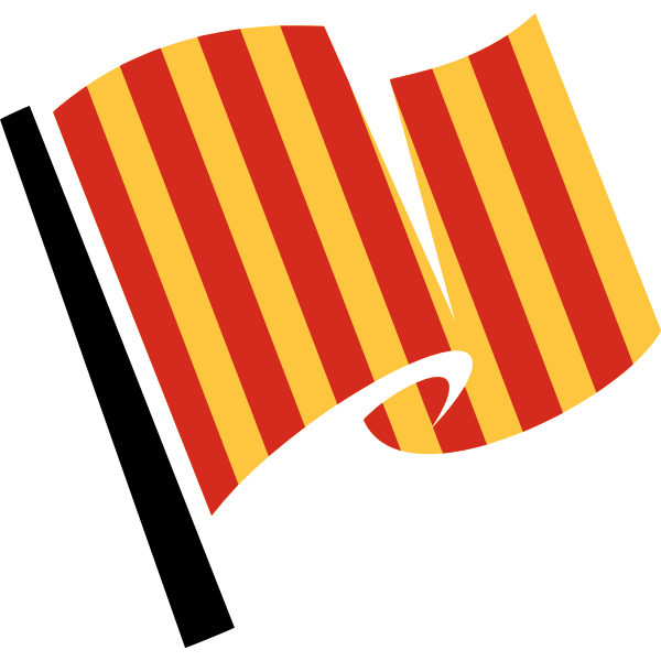 Red and yellow flag