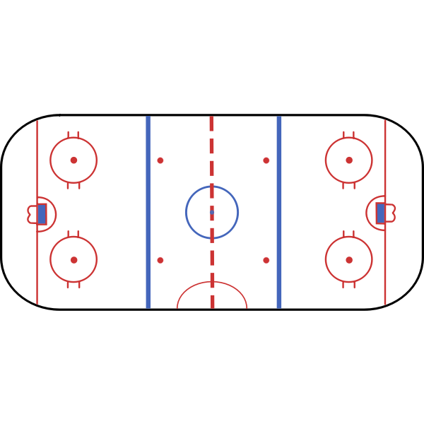 Hockey rink vector clip art