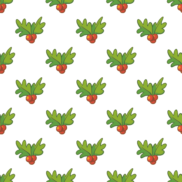 Mistletoe seamless pattern