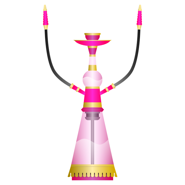 Hookah sheesha water pipe vector clip art