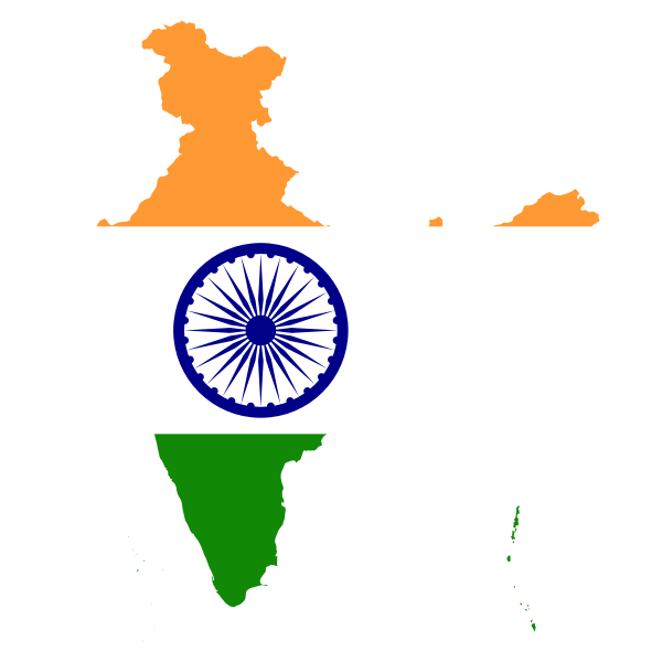 India Map Flag