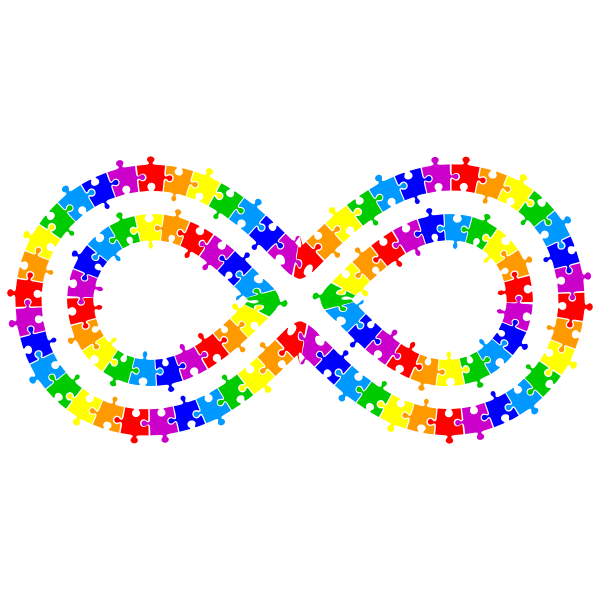 Infinity puzzle pieces