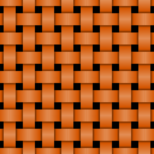 Orange knitted pattern
