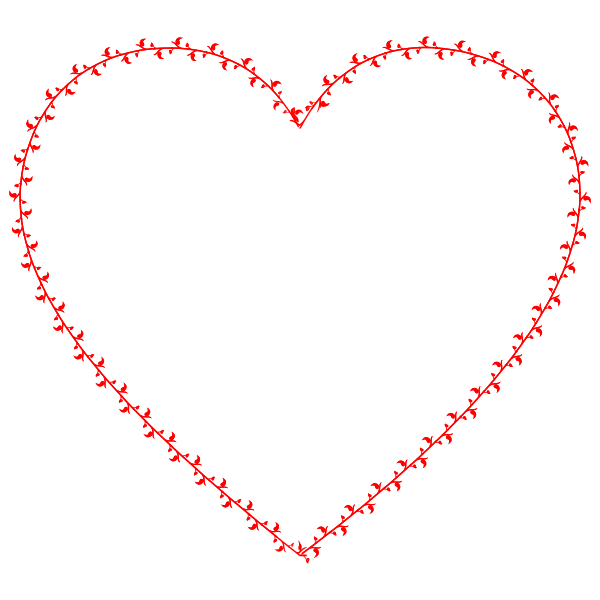 Image of a red heart for Valentine