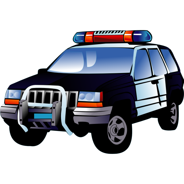 Police car vector image