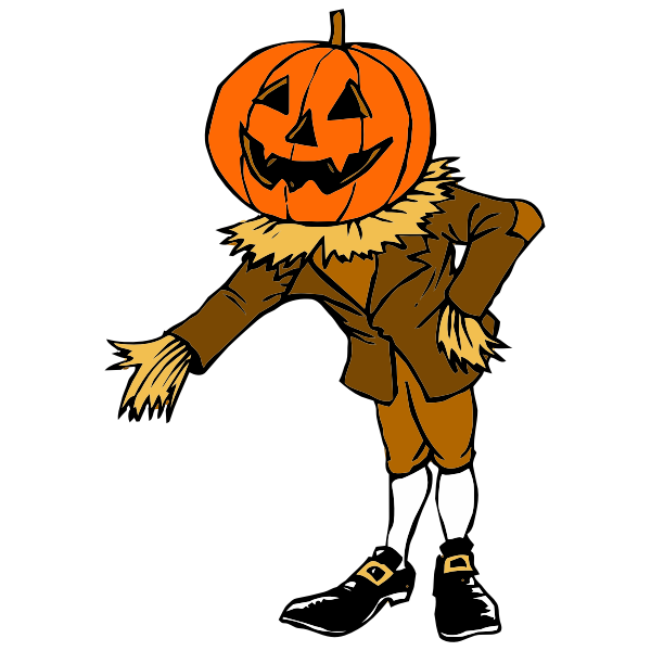 Pumpkin guy clip art