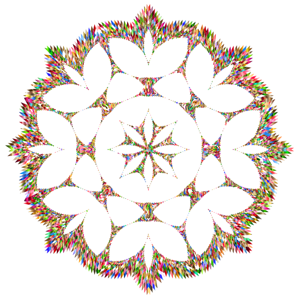 Chromatic Snowflake No Background