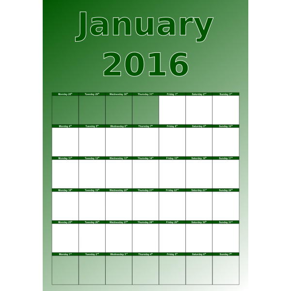 JanuaryCalendar2016