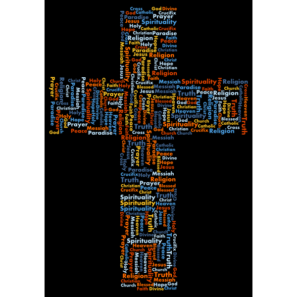 Jesus Cross Word Cloud