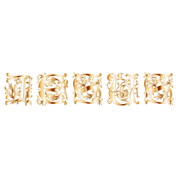 Jesus Elegant Typography 11 No Background