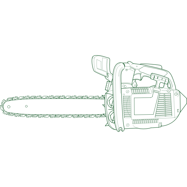 Chain saw vector image