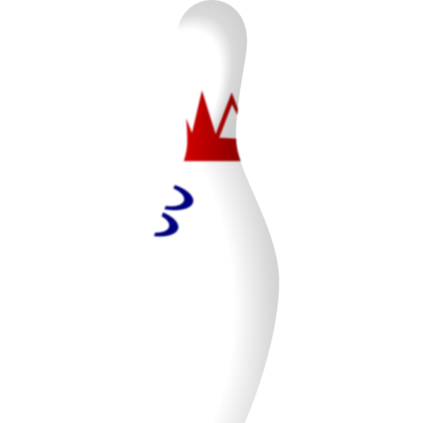 Bowling pin vector art