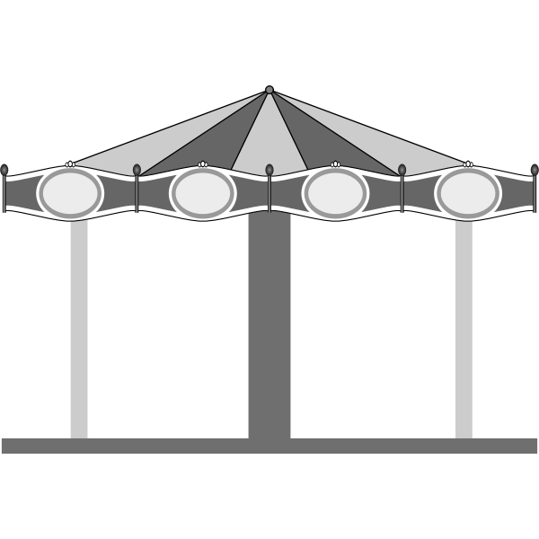 A carousel vector clip art