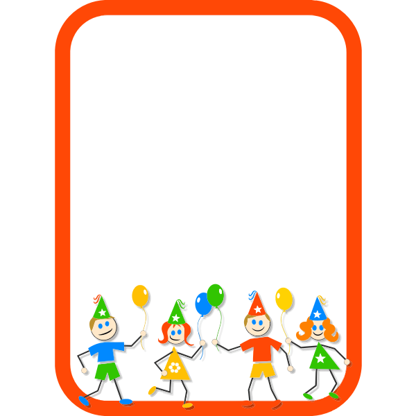 Kid's party frame