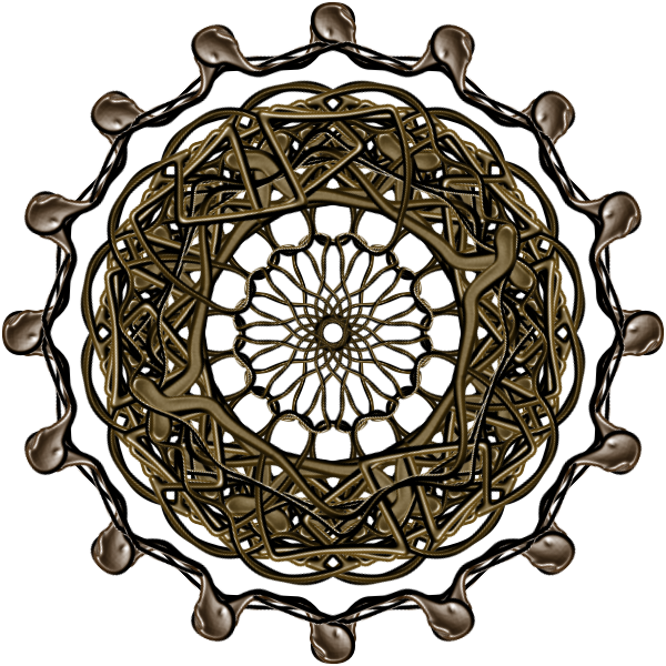 Brown mandala vector image