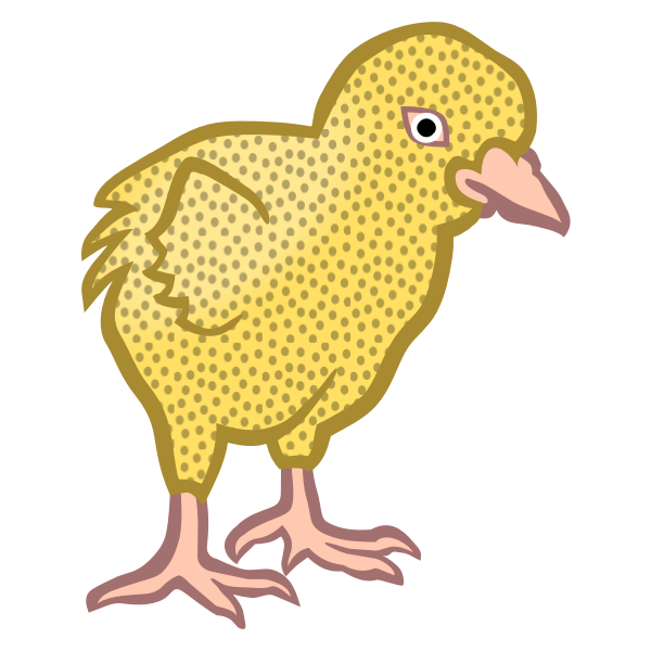 Colored chick