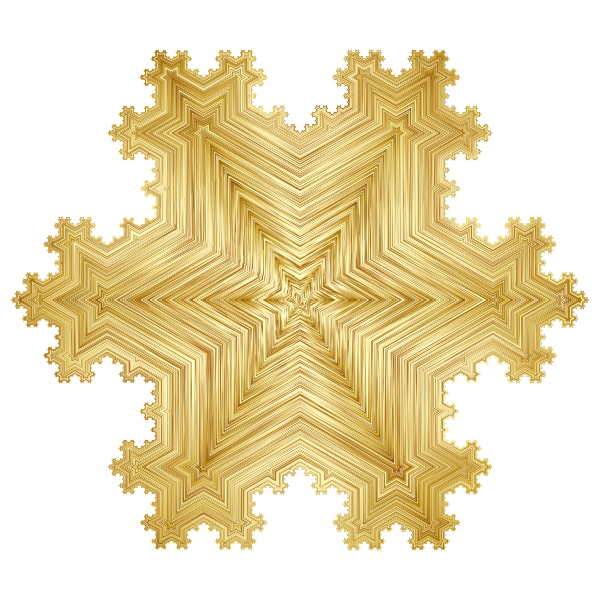 L System Fractal Gold