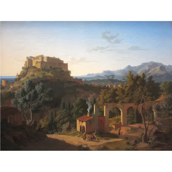 Landscape with castle