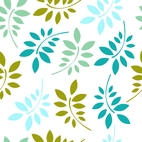 Leaves on white background