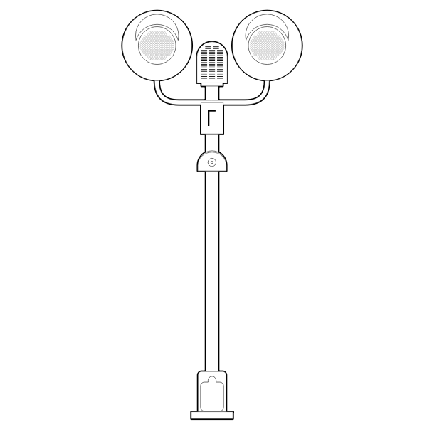 Level crossing outline