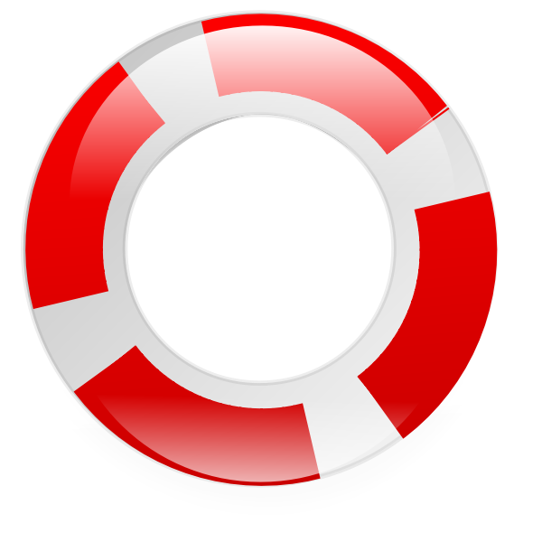 Life saving ring vector image