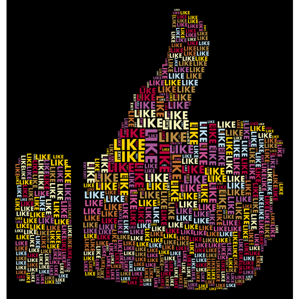 Like Thumbs Up Word Cloud