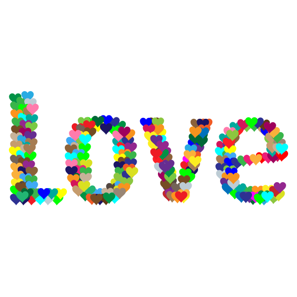 Love Heart Typography Redux 2