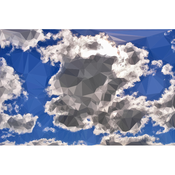 Low Poly Blue Sky 10