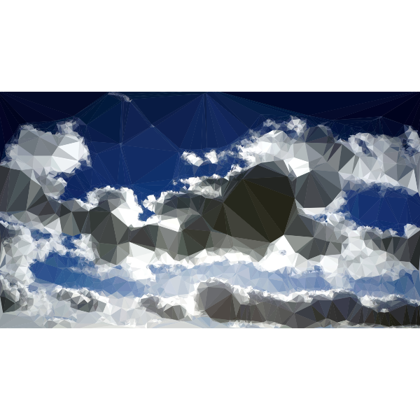 Low Poly Blue Sky 12