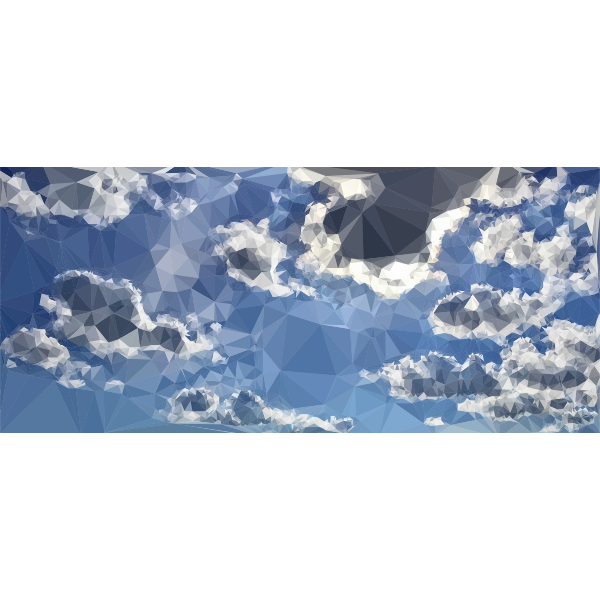 Low Poly Blue Sky 2