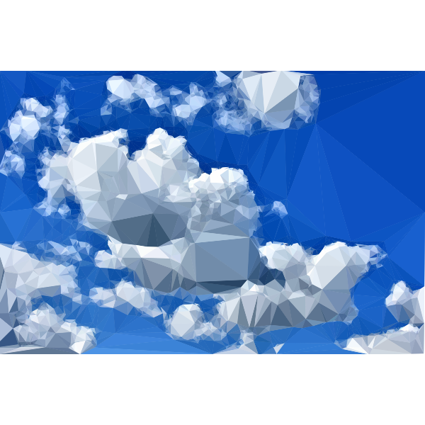 Low Poly Blue Sky