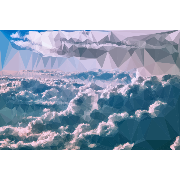 Low Poly Cloudscape 5