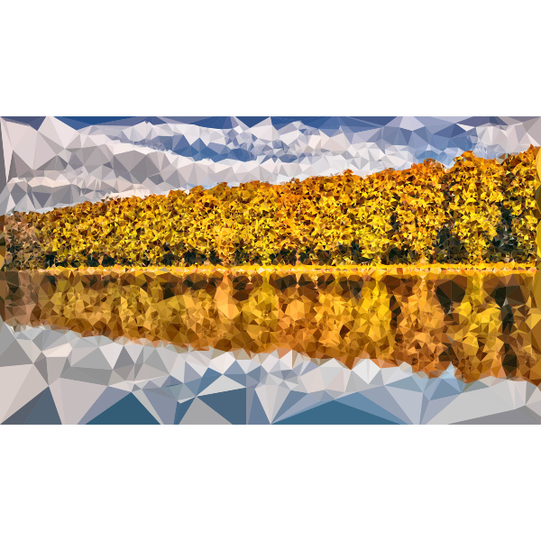 Low Poly Tangerine Lake