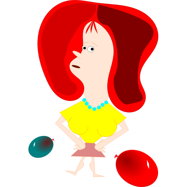 Woman with red hair