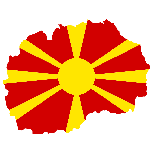 Macedonia Map Flag