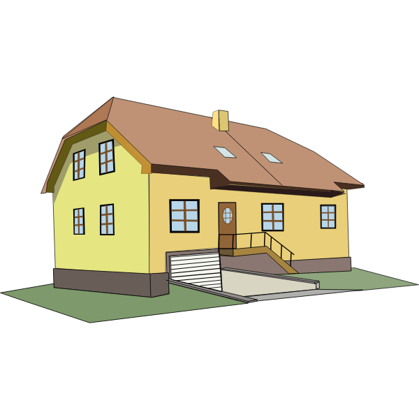 Vector illustration of a house