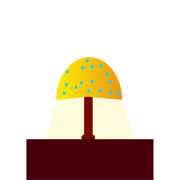 Vector image of a lamp