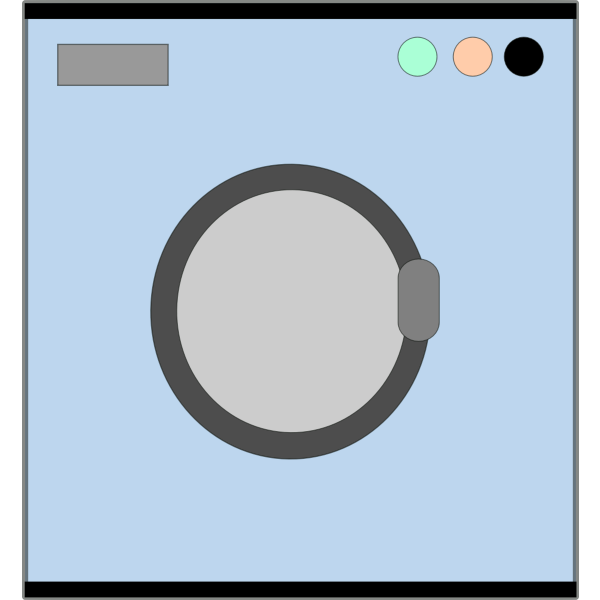 Laundry machine vector icon