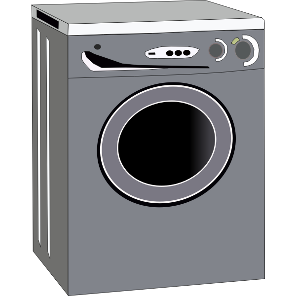 Washing machine vector drawing