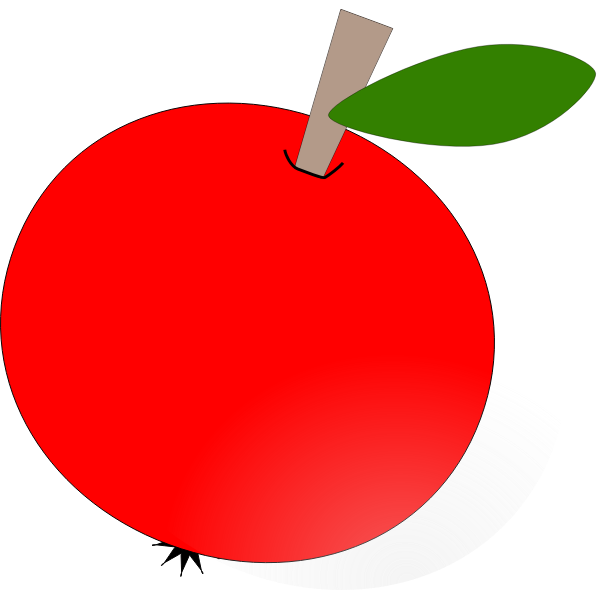 Apple vector drawing