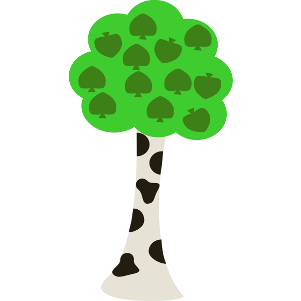 Birch tree vector image