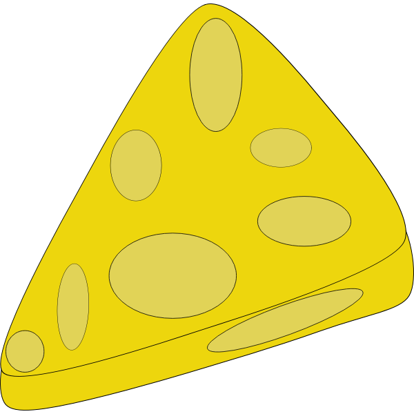 Piece of cheese vector image