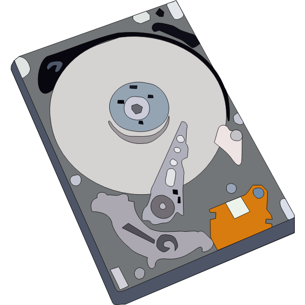 Hard disk vector illustration