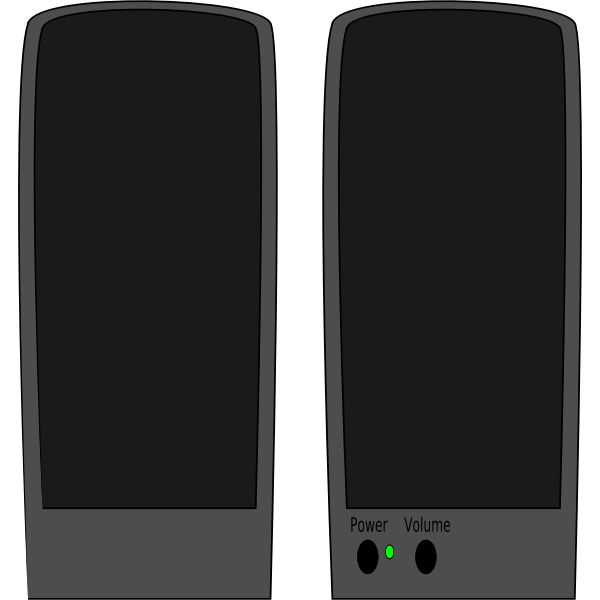 Loudspeakers vector image