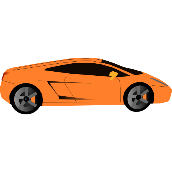 Luxury sports car vector graphics